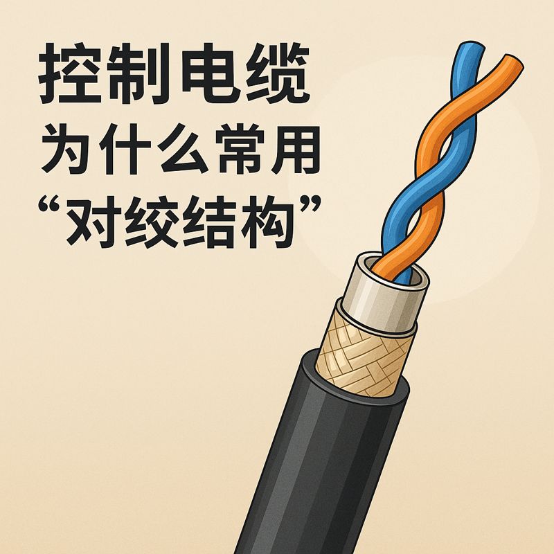 控制电缆为什么常用“对绞结构”？？？？？？